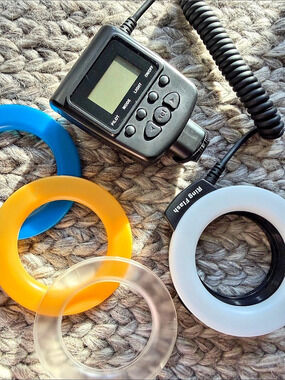 Neewer RF-550D / Travor RF-550D Macro LED Ring Flash power control and LCD displ